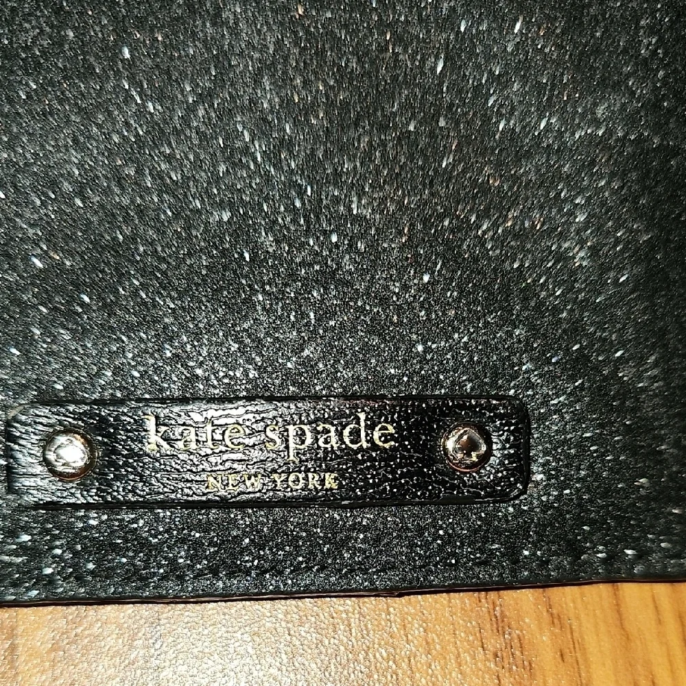 Kate Spade Black Glitter Wallet